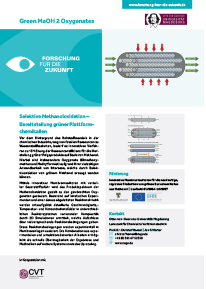 Produktblatt Selektive Methanoloxidation - Bereitstellung grüner Plattform­ chemikalien